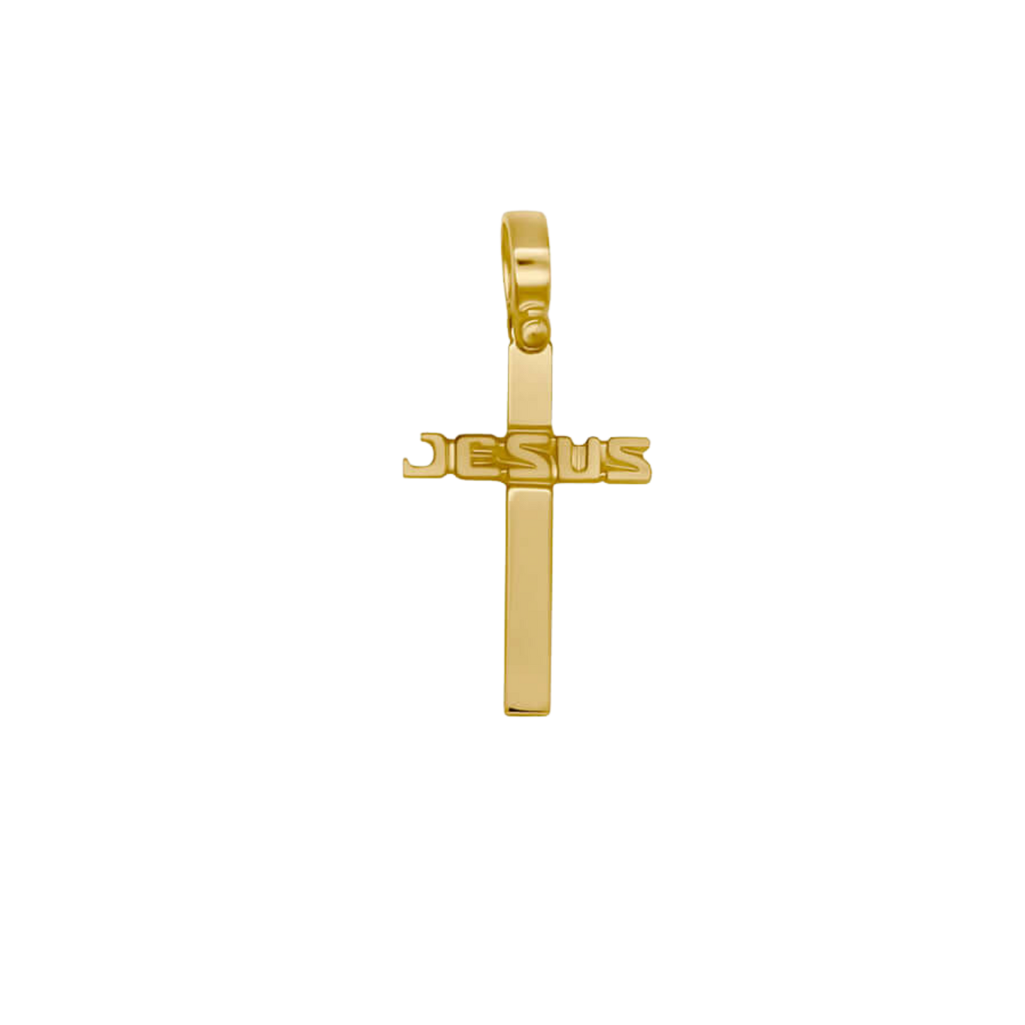 JESUS PENDENTIF CROIX - GOLDEN ARGENT