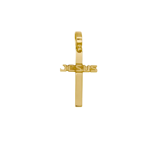 JESUS PENDENTIF CROIX - GOLDEN ARGENT