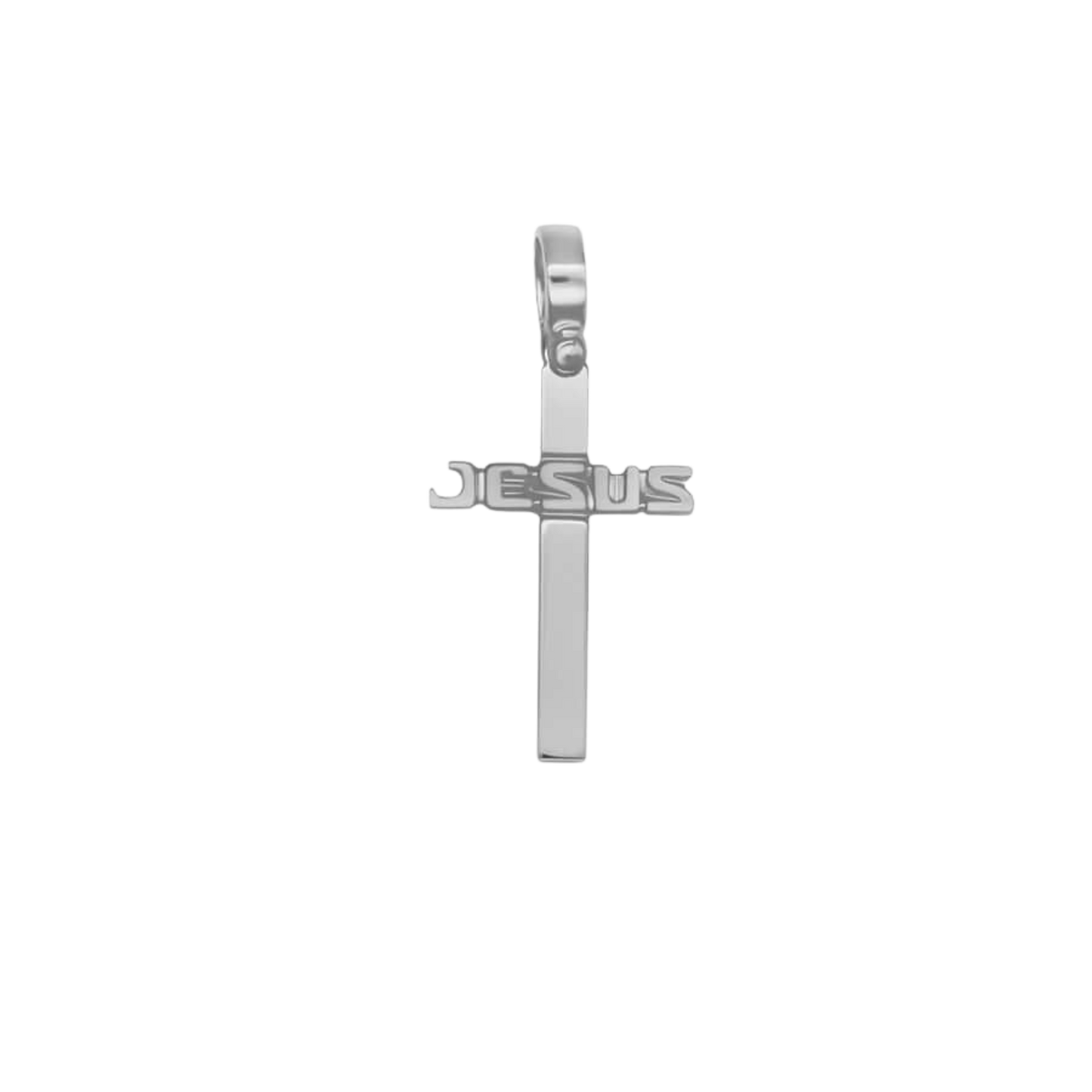 JESUS PENDENTIF CROIX - ARGENT
