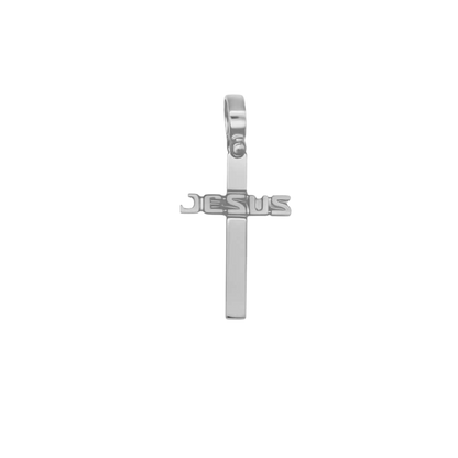 JESUS PENDENTIF CROIX - ARGENT