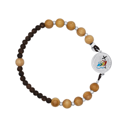 JUBILEE 2025 - BRACELET - OLIVE BOIS ET ARGENT