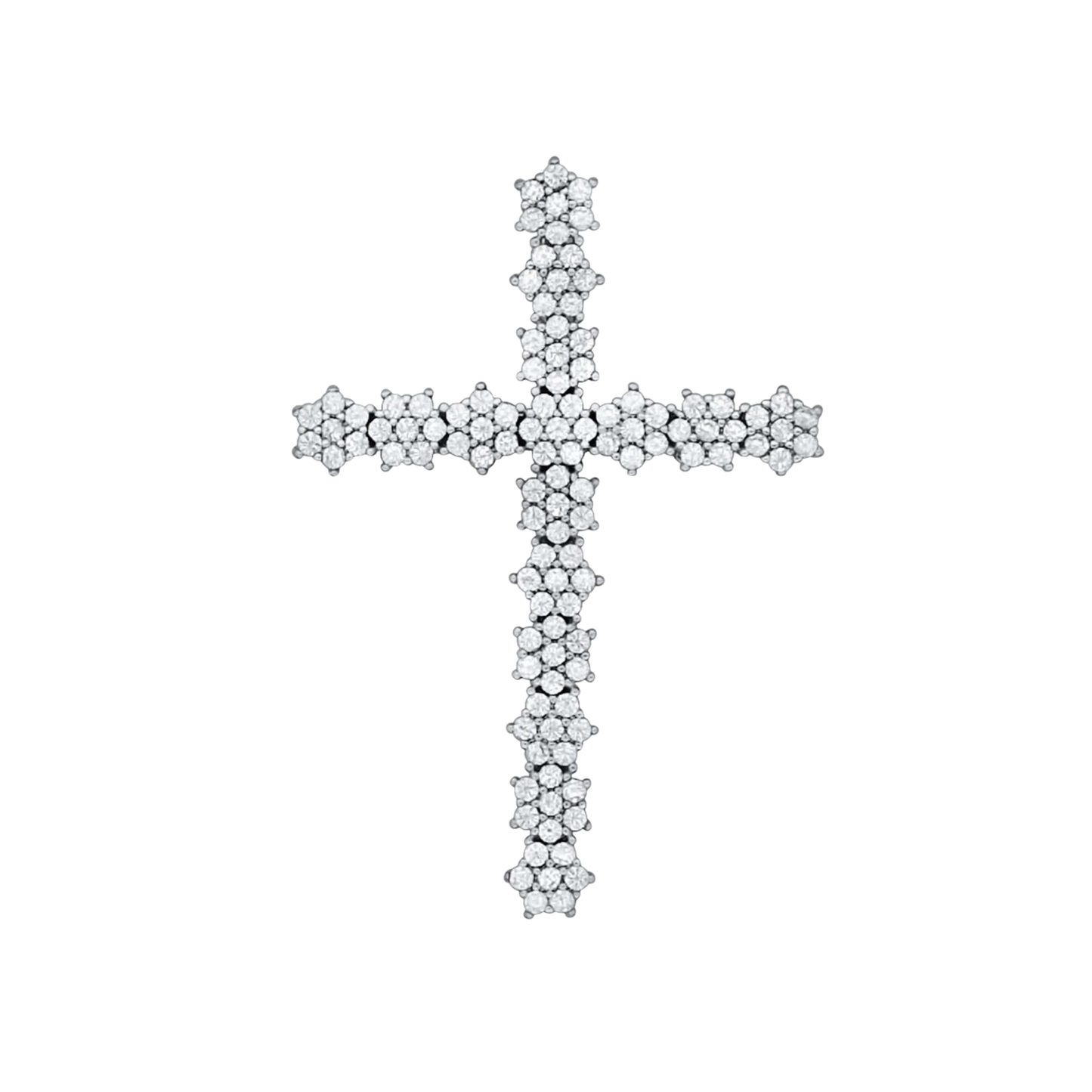 PENDENTIF CROIX - ARGENT ET ZIRCONIA