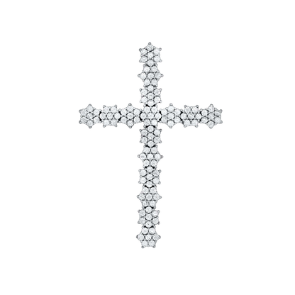 PENDENTIF CROIX - ARGENT ET ZIRCONIA