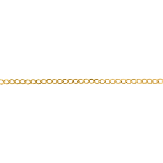 LARGE CURB - CHAÎNE - OR