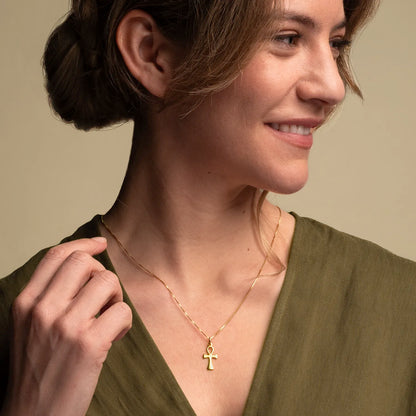 LIFE - PENDENTIF CROIX - OR