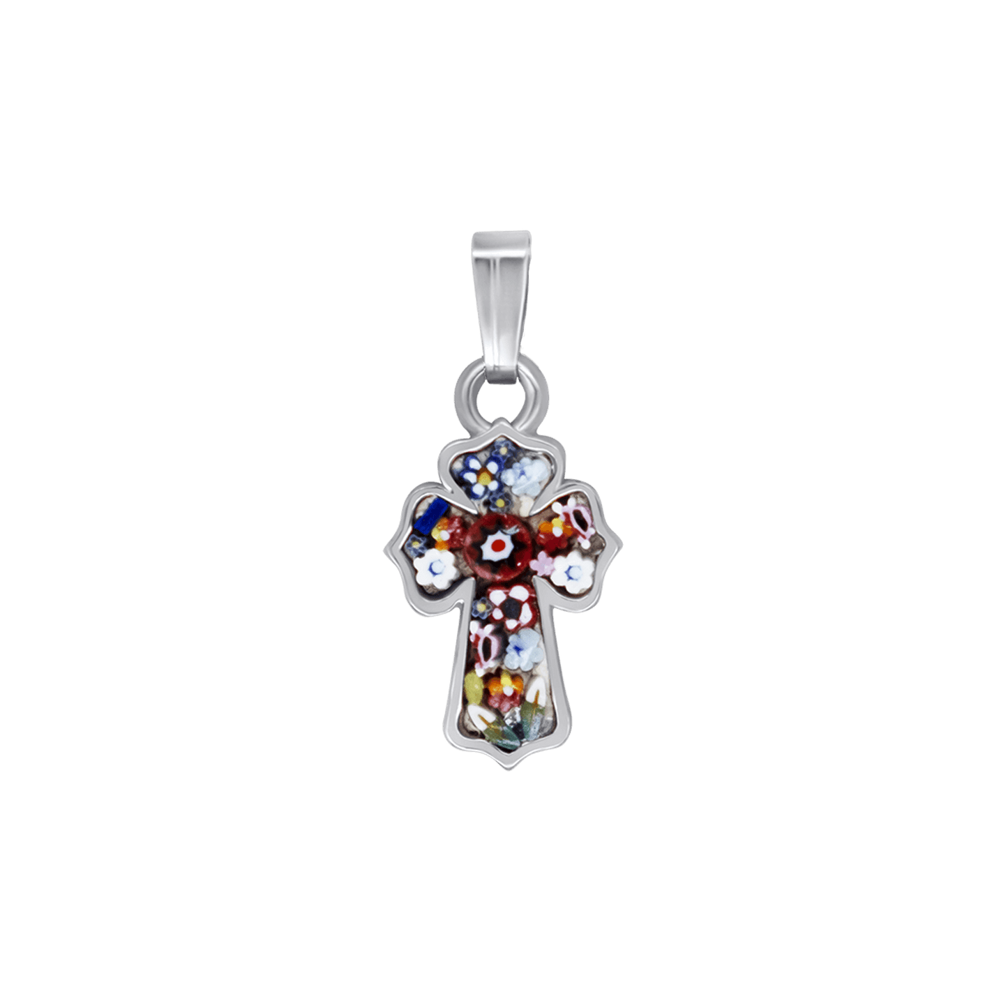 PENDENTIF CROIX - MICROMOSAIC BIJOUX - METAL