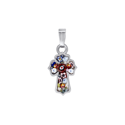 PENDENTIF CROIX - MICROMOSAIC BIJOUX - METAL