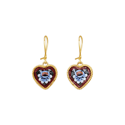 BOUCLES D'OREILLES - MICROMOSAIC BIJOUX - GOLDEN METAL
