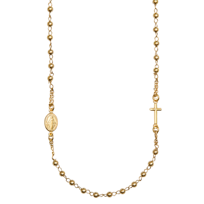 MIRACULOUS ET CROIX - COLLIER - VERMEIL ARGENT