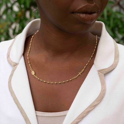 MIRACULOUS ET CROIX - COLLIER - OR