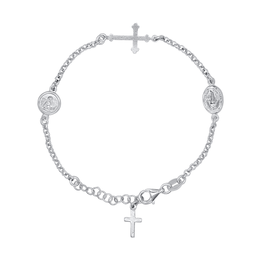 MIRACULOUS MÉDAILLE ET ANGEL - BRACELET - ARGENT