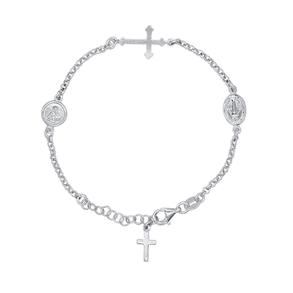 MIRACULOUS MÉDAILLE ET ANGEL - BRACELET - ARGENT