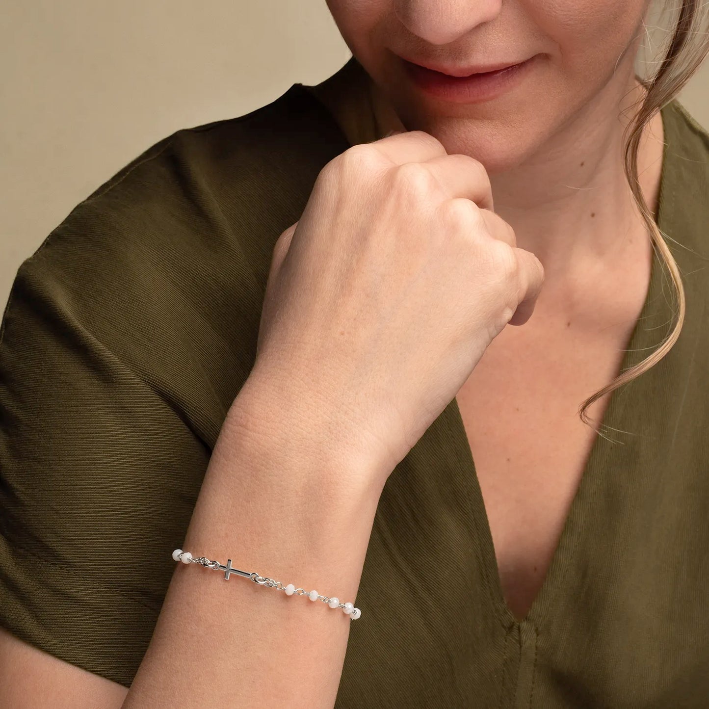 MIRACULOUS MÉDAILLE ET CROIX - BRACELET - ARGENT