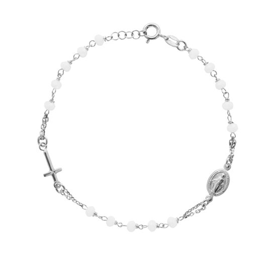 MIRACULOUS MÉDAILLE ET CROIX - BRACELET - ARGENT