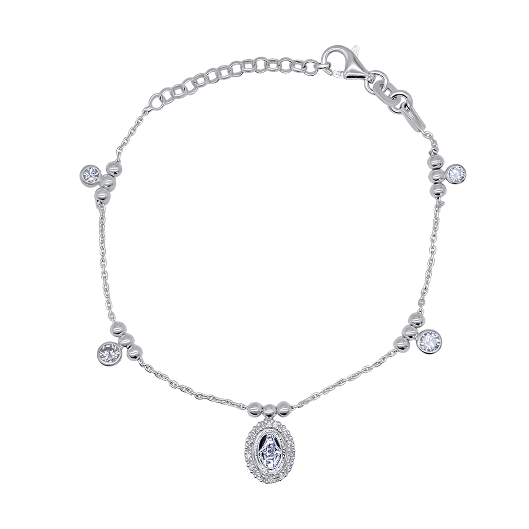 MIRACULOUS MÉDAILLE - CHRÉTIEN BRACELET - ARGENT
