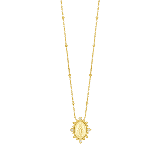 MIRACULOUS MÉDAILLE COLLIER - GOLDEN ARGENT