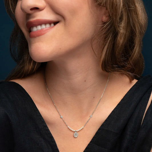 MIRACULOUS MÉDAILLE COLLIER - ARGENT ET PERLES