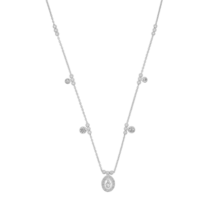 MIRACULOUS MÉDAILLE COLLIER - ARGENT ET ZIRCONIA