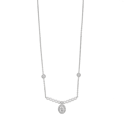 MIRACULOUS MÉDAILLE COLLIER - ARGENT ET PERLES