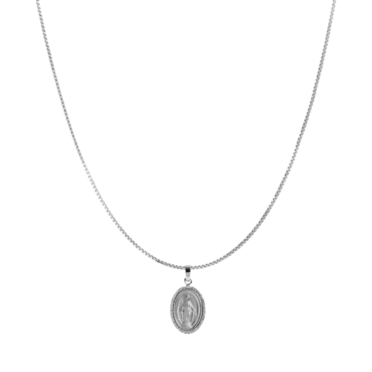 MIRACULOUS ET CHAÎNE - DIAMONDS - BLANC OR
