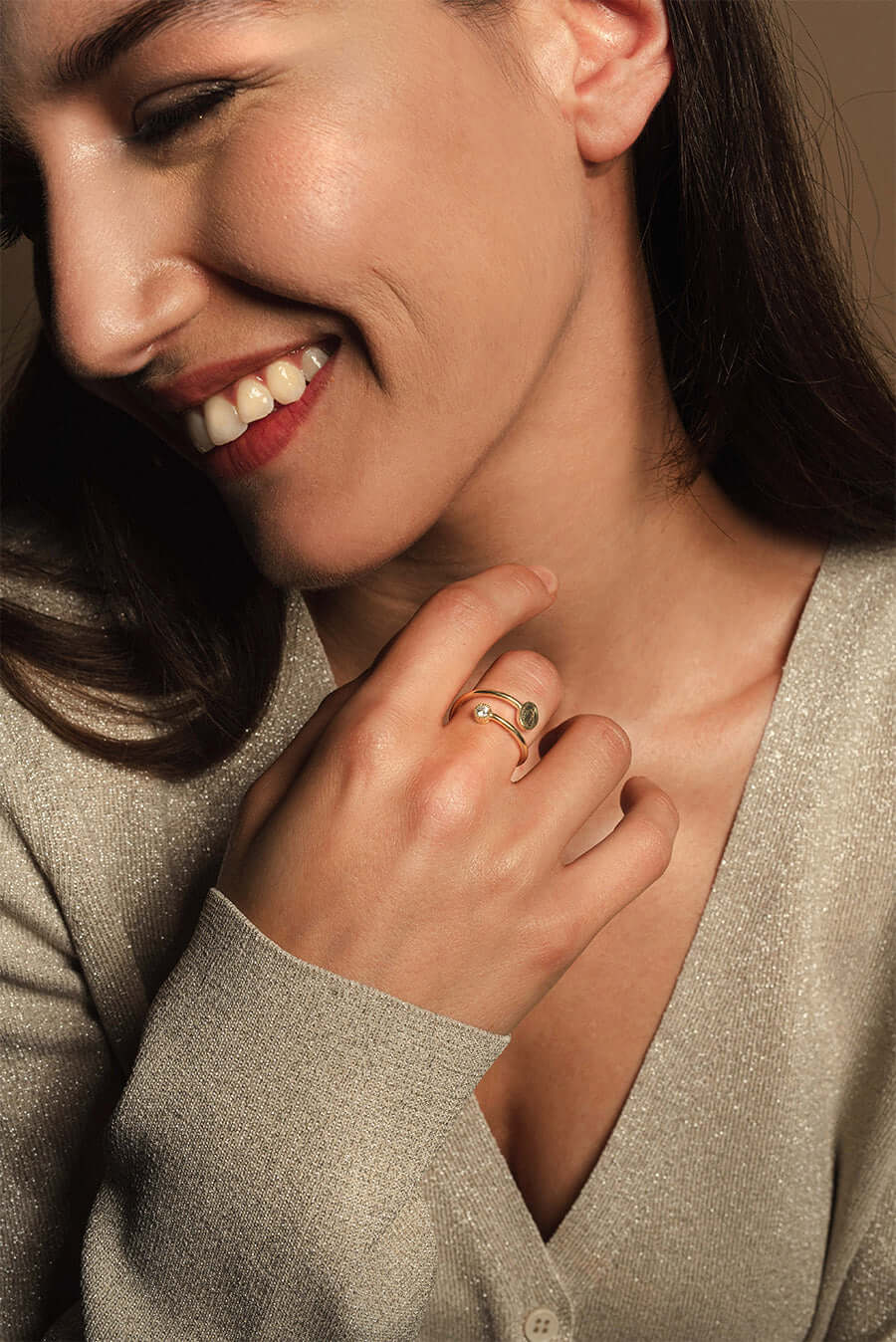 MIRACULOUS MÉDAILLE AVEC ZIRCONIA DOT - BAGUE - VERMEIL ARGENT