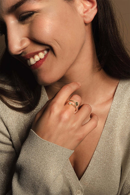 MIRACULOUS MÉDAILLE AVEC ZIRCONIA DOT - BAGUE - VERMEIL ARGENT