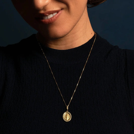 MIRACULOUS MÉDAILLE - ZIRCONIA ET OR