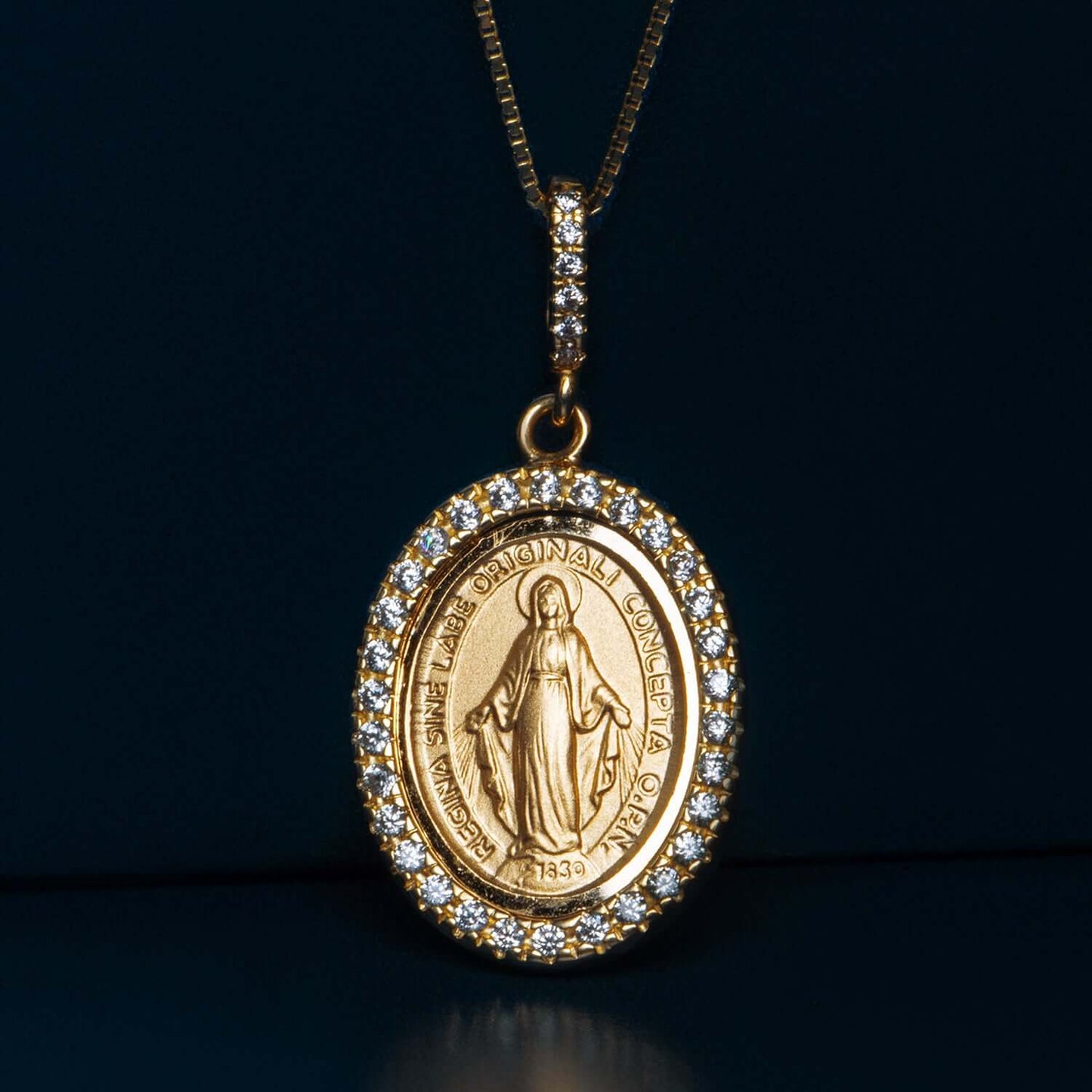 MIRACULOUS MÉDAILLE - ZIRCONIA ET OR