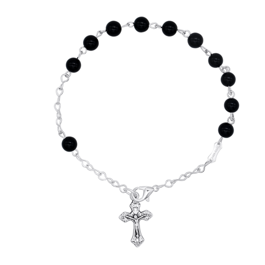 ONYX BRACELET CHAPELET - METAL