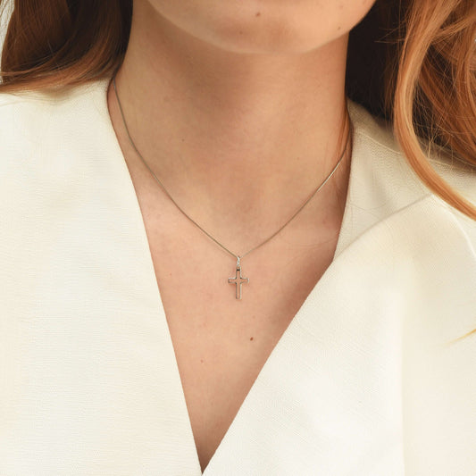 PENDENTIF CROIX - ARGENT