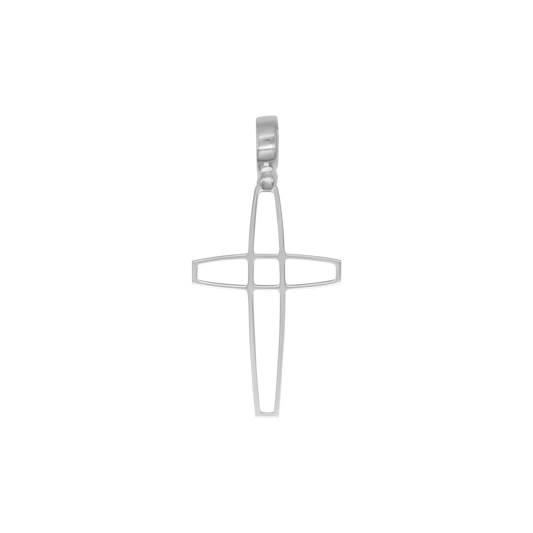 OPEN PENDENTIF CROIX - ARGENT