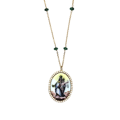 OUR LADY OF MOUNT CARMEL COLLIER - OR ET DIAMONDS
