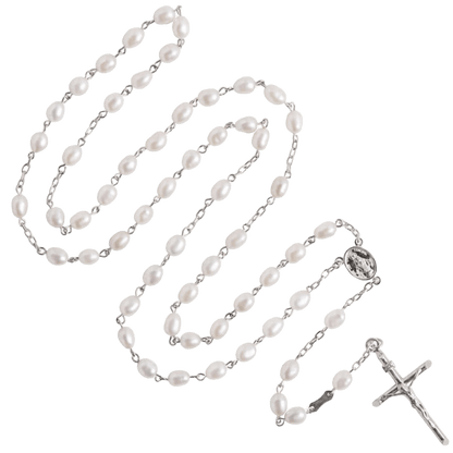 PERLE CHAPELET - ARGENT