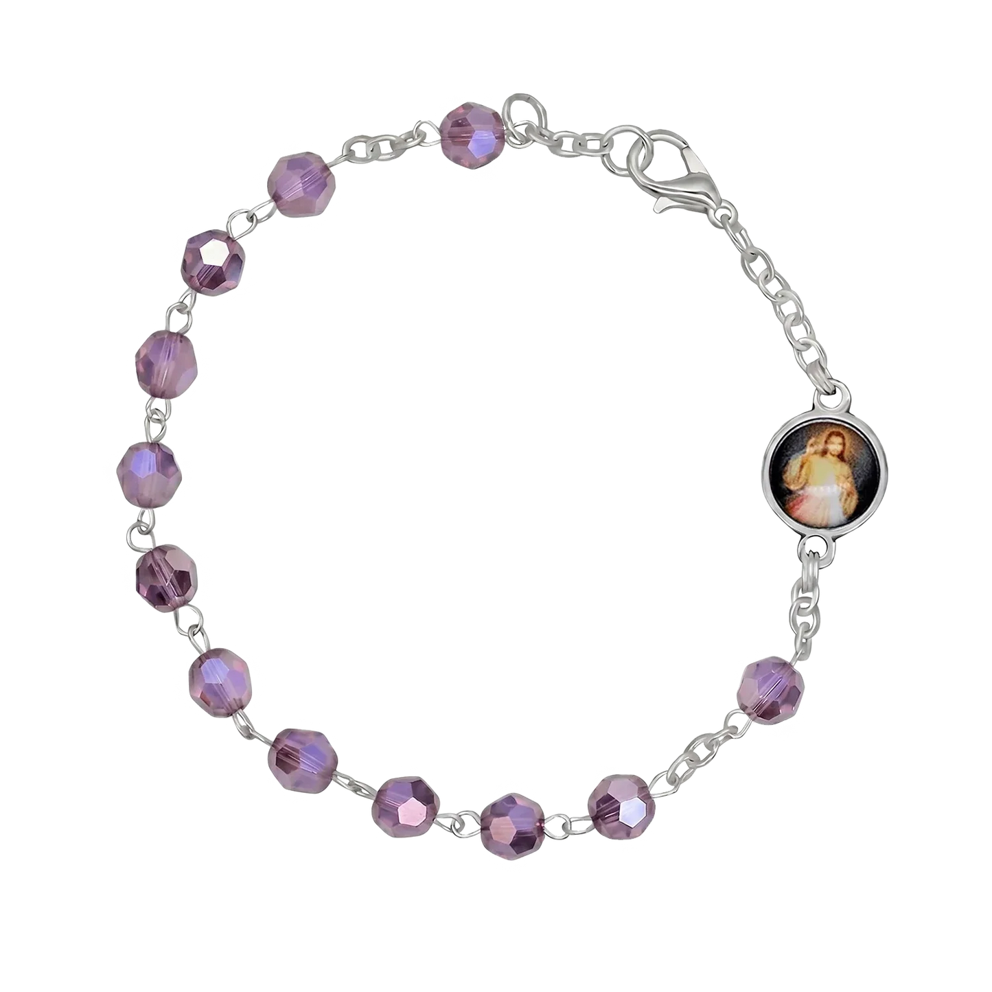 CRYSTAL BRACELET CHAPELET - METAL