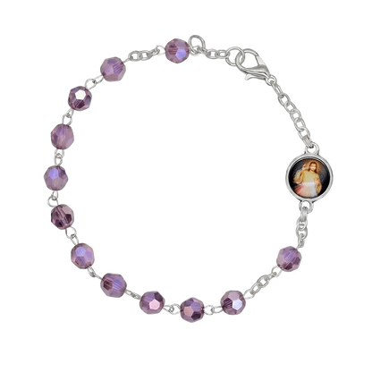 CRYSTAL BRACELET CHAPELET - METAL