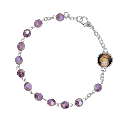CRYSTAL BRACELET CHAPELET - METAL