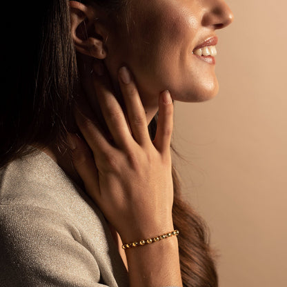 BRACELET CHAPELET - VERMEIL ARGENT
