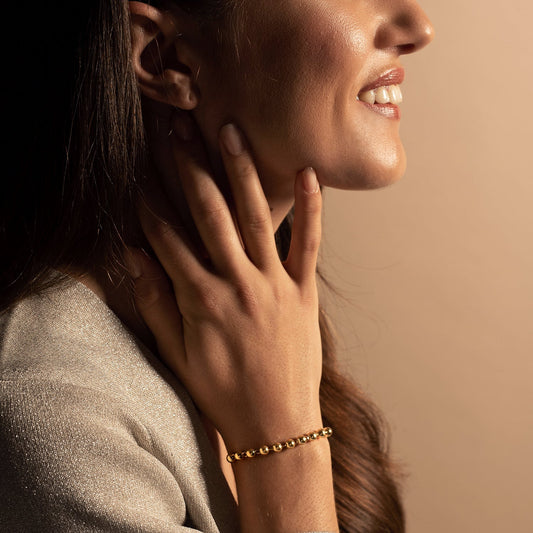 BRACELET CHAPELET - VERMEIL ARGENT