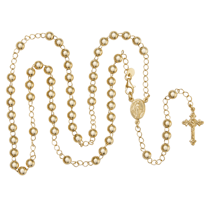 COLLIER CHAPELET  - VERMEIL ARGENT