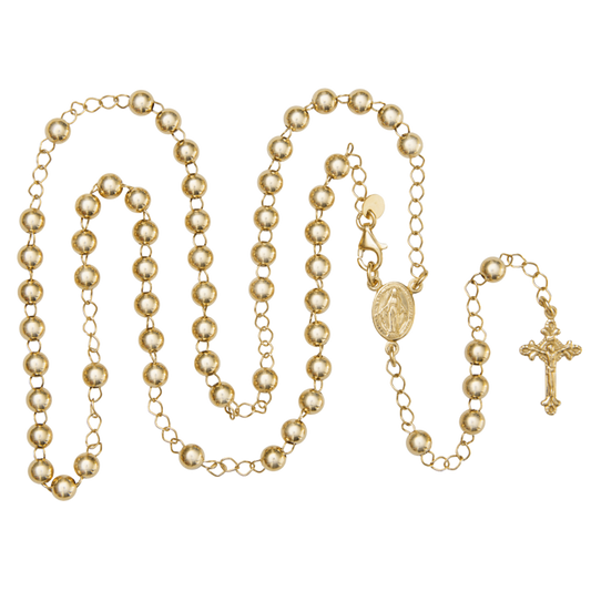 COLLIER CHAPELET  - VERMEIL ARGENT
