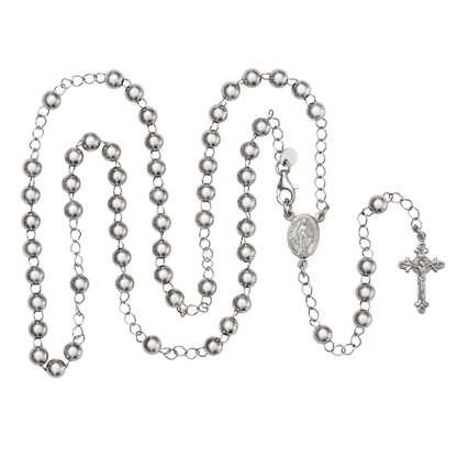 COLLIER CHAPELET  - ARGENT
