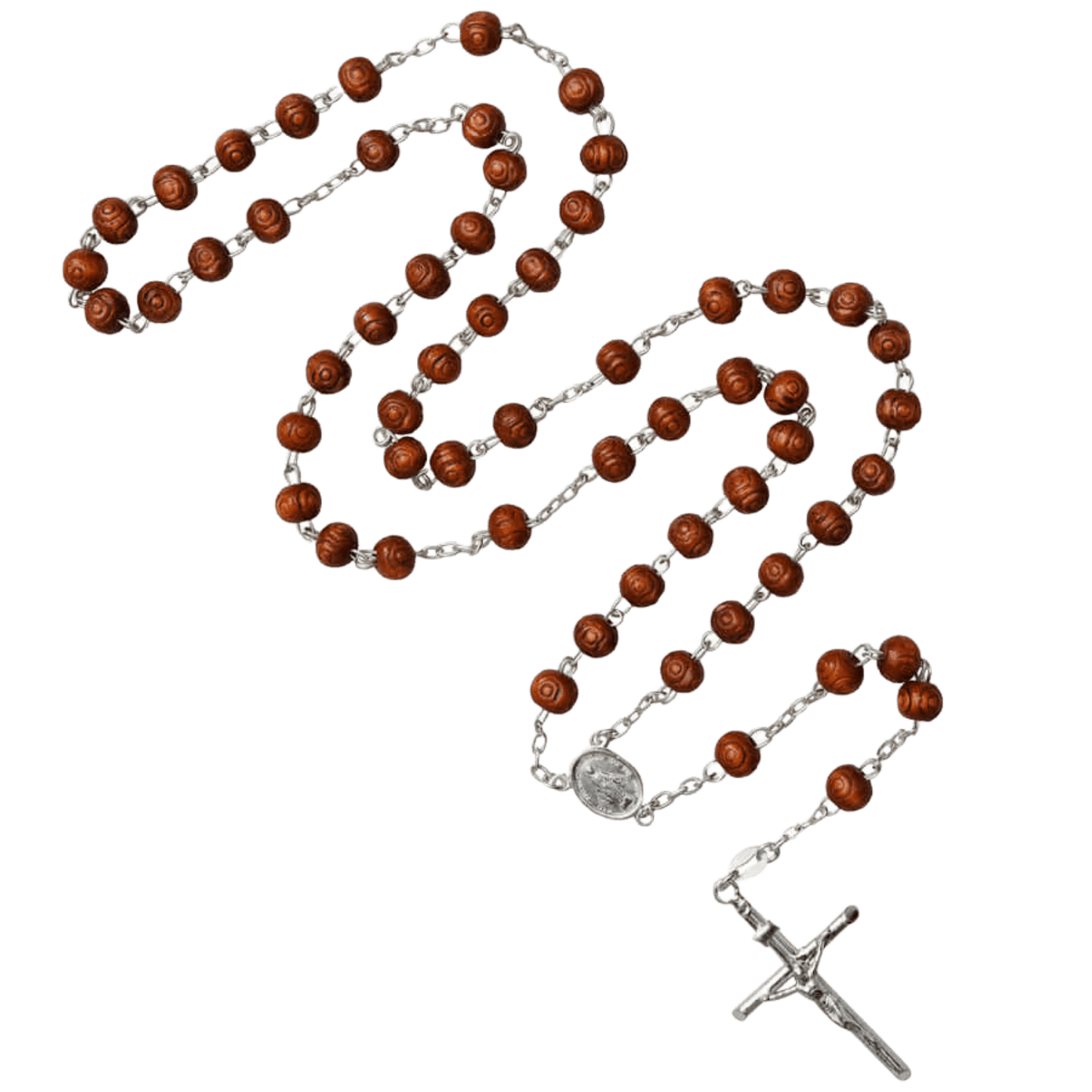ROSEWOOD BEADS CHAPELET - ARGENT
