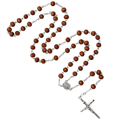 ROSEWOOD BEADS CHAPELET - ARGENT