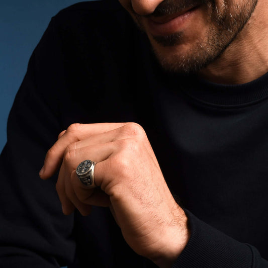 SAINT BENOÎT MÉDAILLE BAGUE - ARGENT