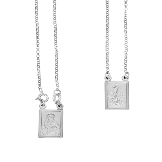SCAPULAR COLLIER - ARGENT