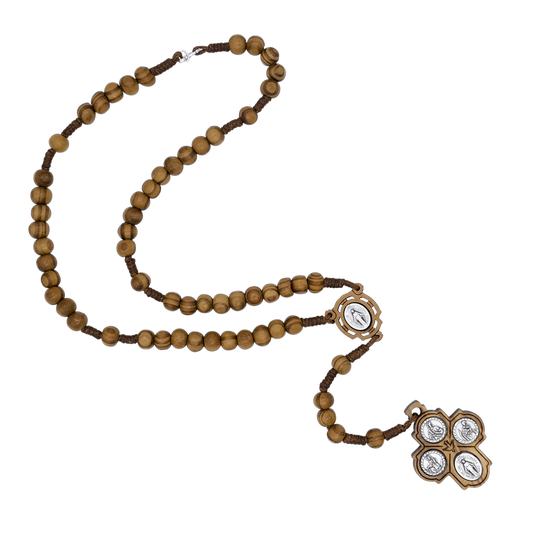 SCAPULAR CHAPELET - BOIS ET ROPE