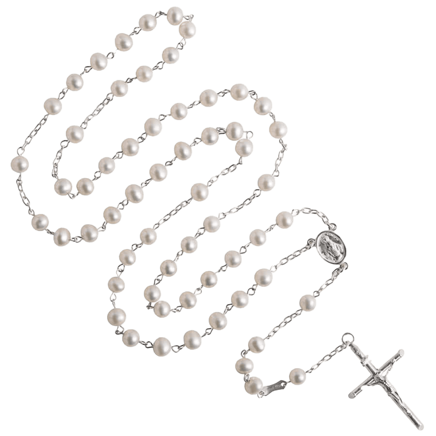 PERLE CHAPELET - ARGENT