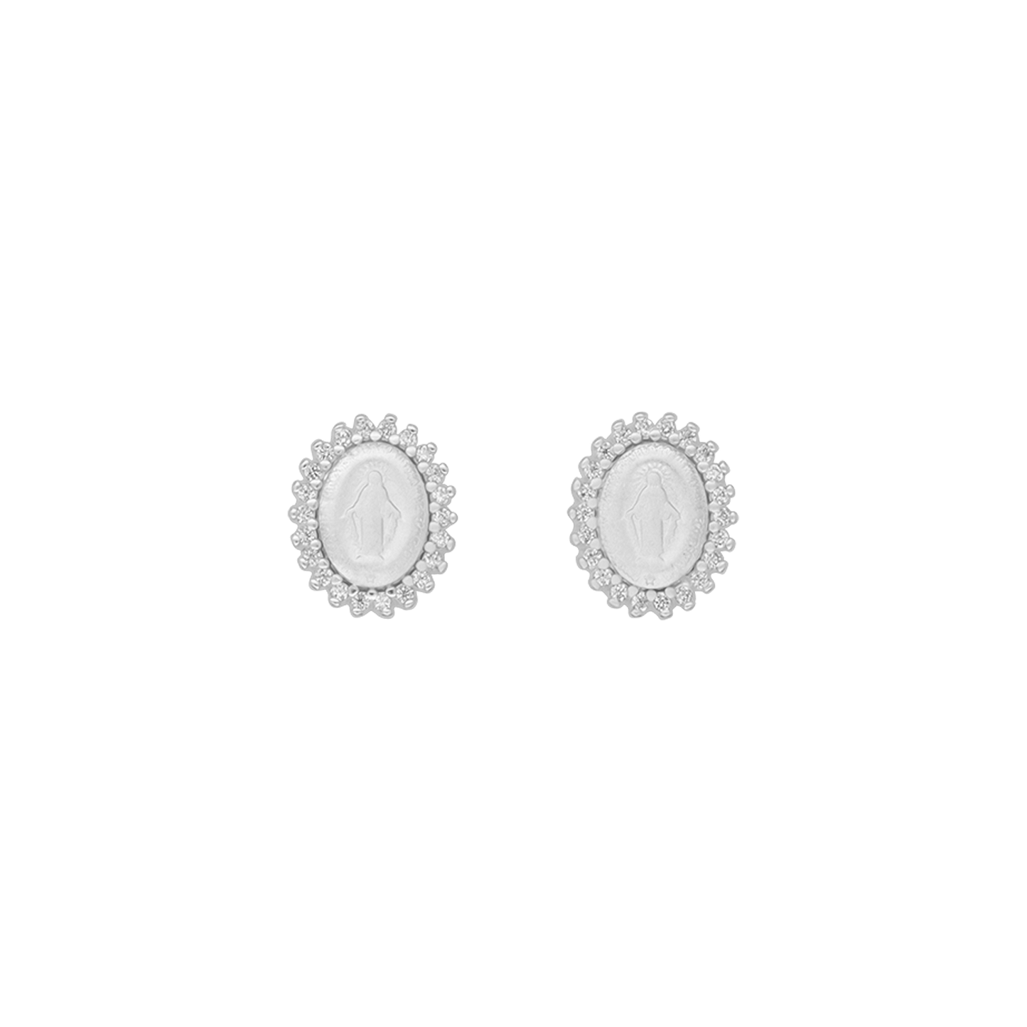 MIRACULOUS MÉDAILLE - BOUCLES D'OREILLES - ARGENT