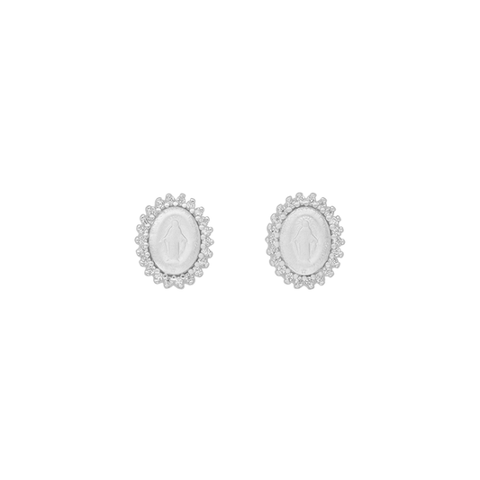MIRACULOUS MÉDAILLE - BOUCLES D'OREILLES - ARGENT