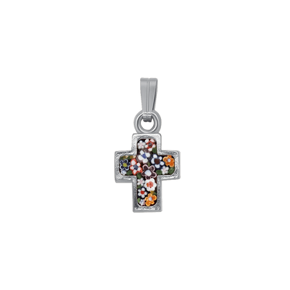 PENDENTIF CROIX - MICROMOSAIC BIJOUX - METAL